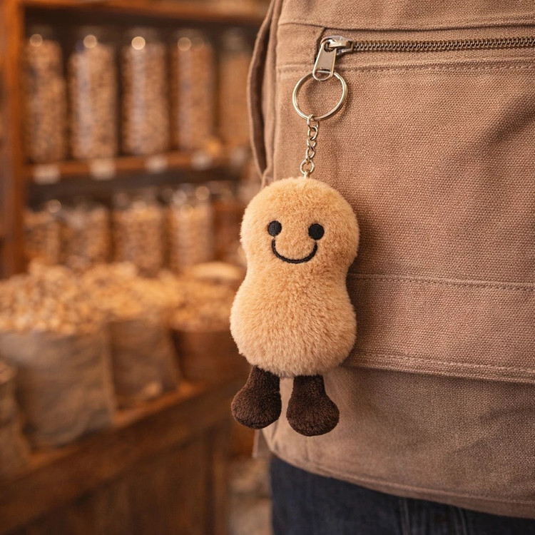جاکلیدی دخترانه مدل بادوم زمینی خوشحال