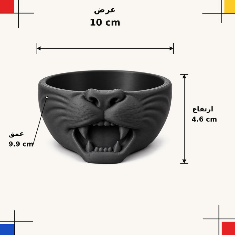 پیاله طرح گربه بسته 2 عددی